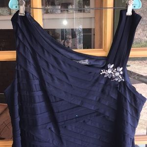 Navy Blue Evening Dress